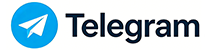 Telegram logo with background